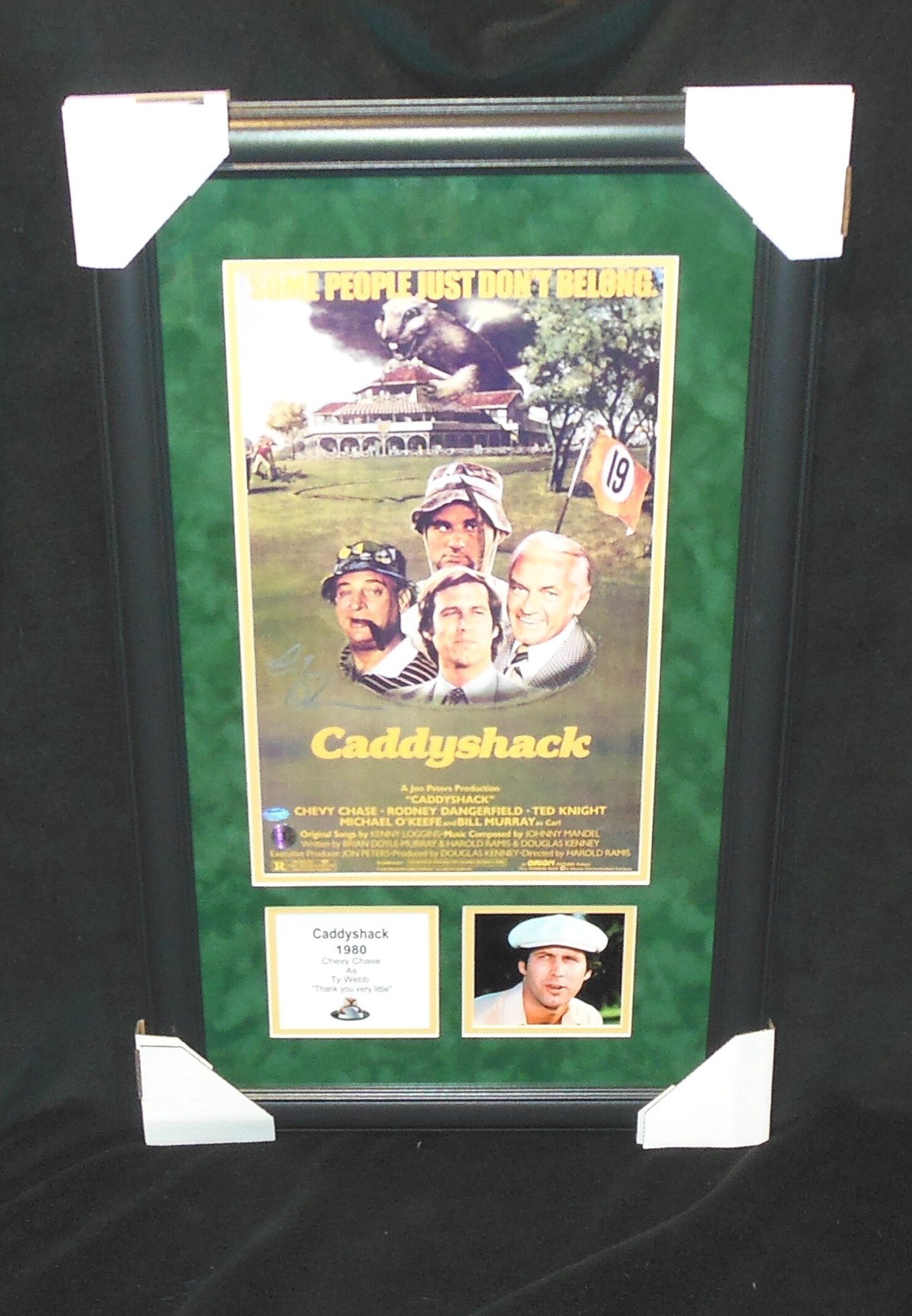 GOLFCaddyshackAUTOPosterFramed